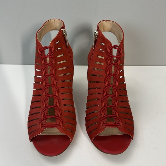 Vince Camuto Evalan Lace-Up Leather Heels Size 8.5 - Picture 5 of 16